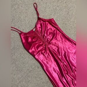 A new day shiny pink slip dress